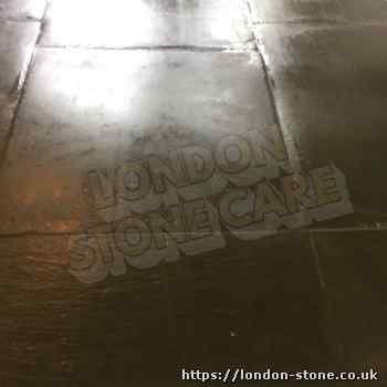 Impregnating sealin slate London Slate floor sealing services in London